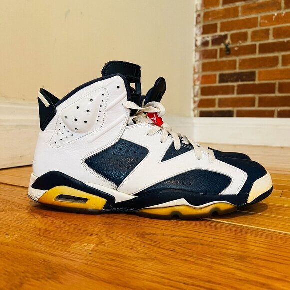 Jordan Retro 6 V1 Retro Olympic 2012 White Blue Size 13 Sneakers 38464-130 - Picture 1 of 13